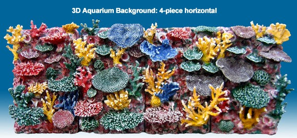 DM059B 3D Fish Aquarium Background for Saltwater Tanks