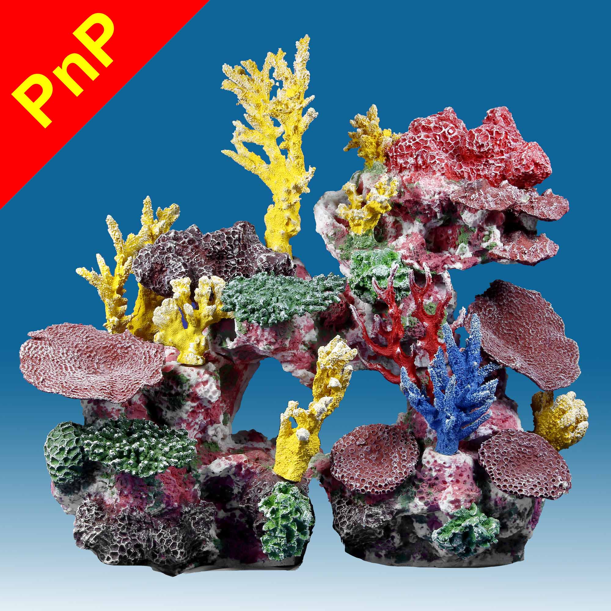 DM038PNP Large Coral Reef Aquarium Decoration for Saltwater Fish Tanks