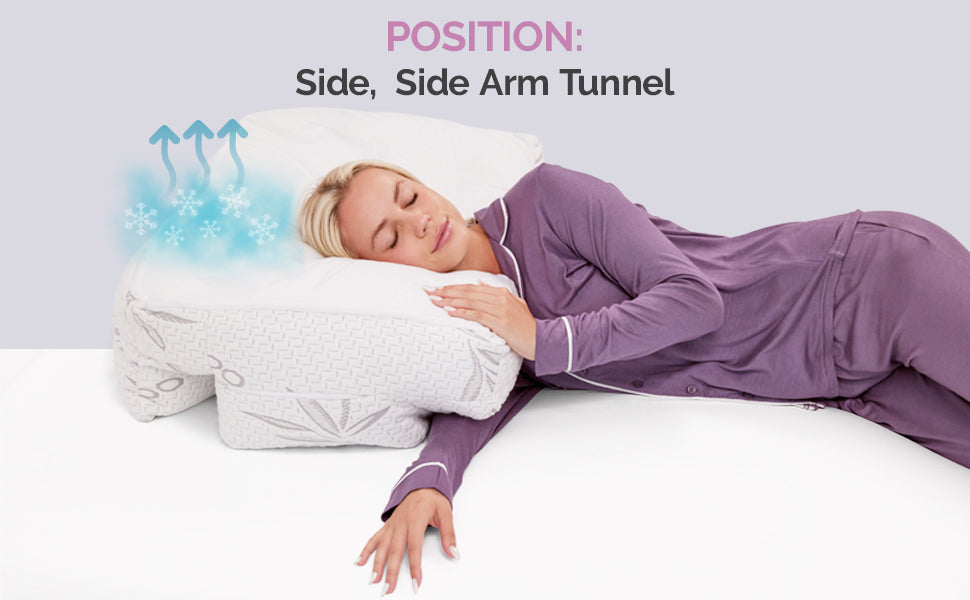 Wife Pillow  Side Sleeper Pillow With Arm Hole - Husband Pillow