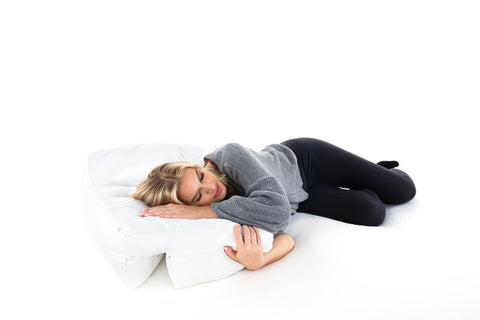 woman sleeping on a Wife Pillow