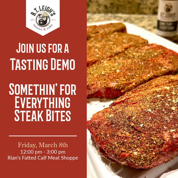 B.T. Leigh's Live Tasting at Rian's Fatted Calf Meat Shopped in Bowling Green, Kentucky