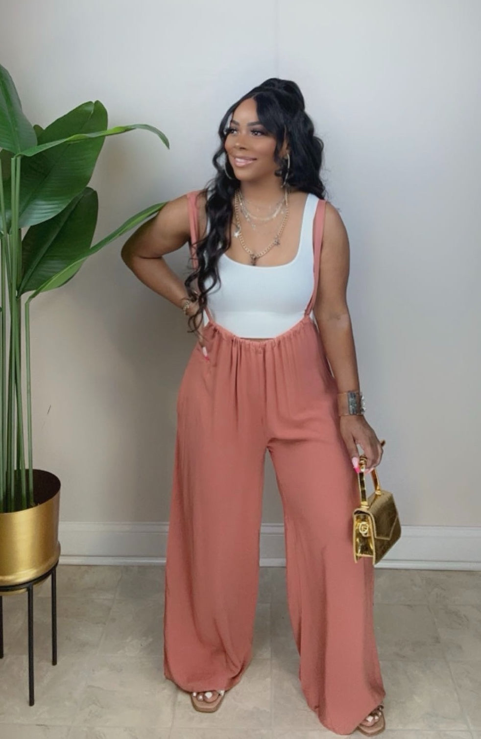 Effortless Jumpsuit - Rust