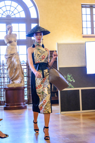 Kimono Zulu Reimagined Vintage Kimono Artist Collaboration x Judy Masliyah "Bond Girl" Dress