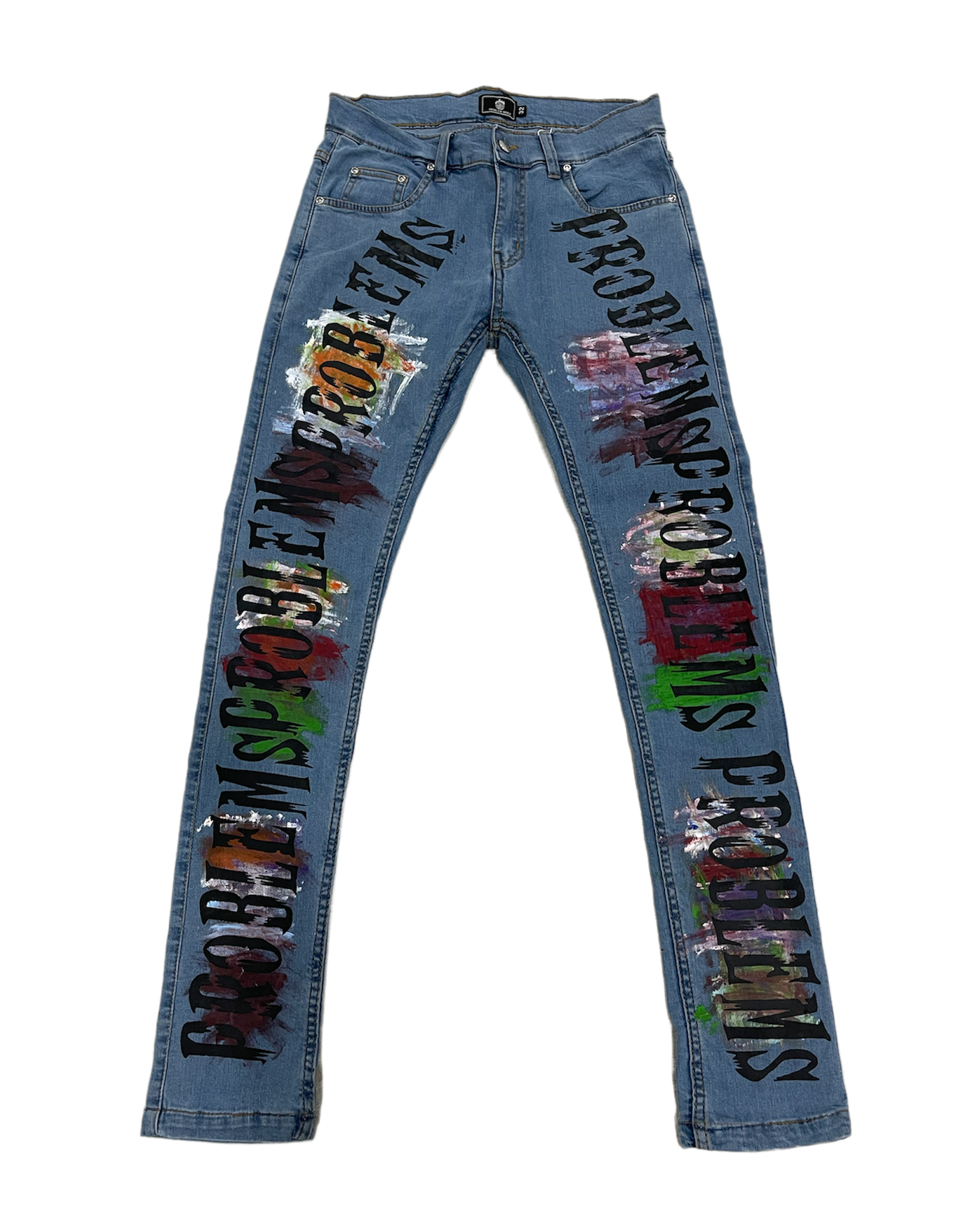 NOTHINGNESSWORLD Graffiti Damaged Jeans-