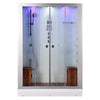 Platinum DZ972F8 Steam Shower - 59"W x 32"D x 87"H - White