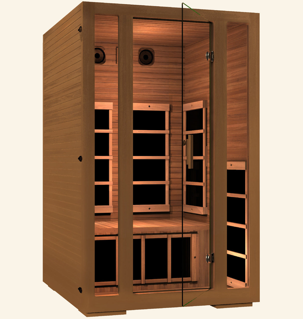 Saunas Jnh Lifestyles Freedom 2 Person Canadian Western Red Cedar