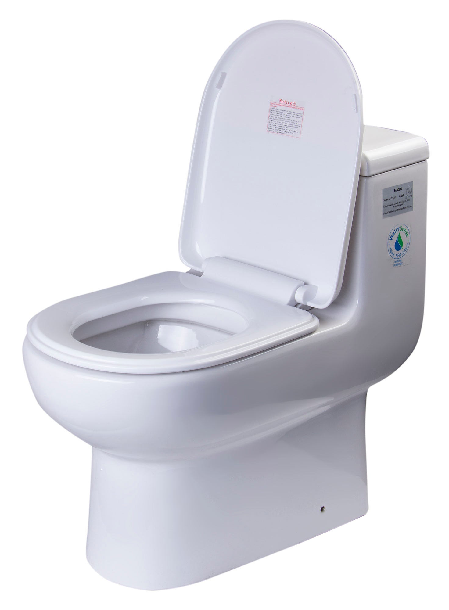 Magic Flush Eco-Friendly One Piece Toilet with a Siphonic Action Dual -  Whitehaus Collection