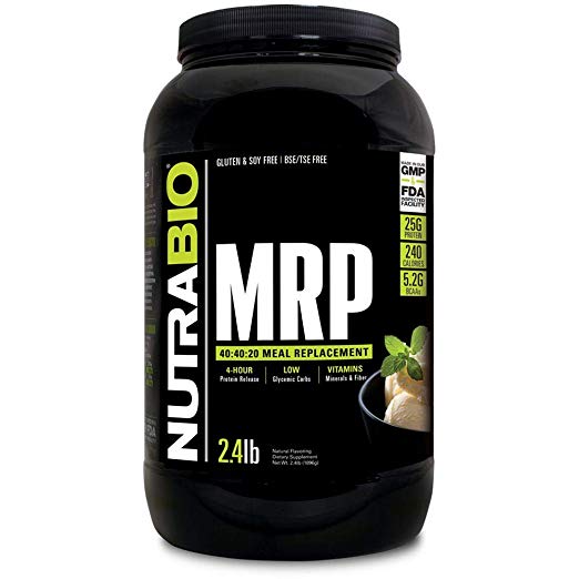 NutraBio MRP (Creamy Vanilla) – Complete Meal Replacement Powder by NutraBio