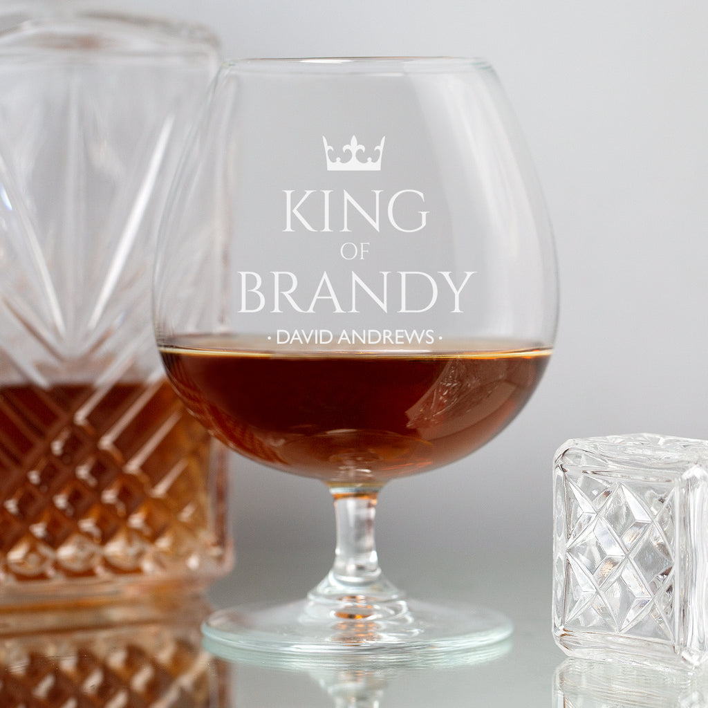 Personalised shop brandy glass