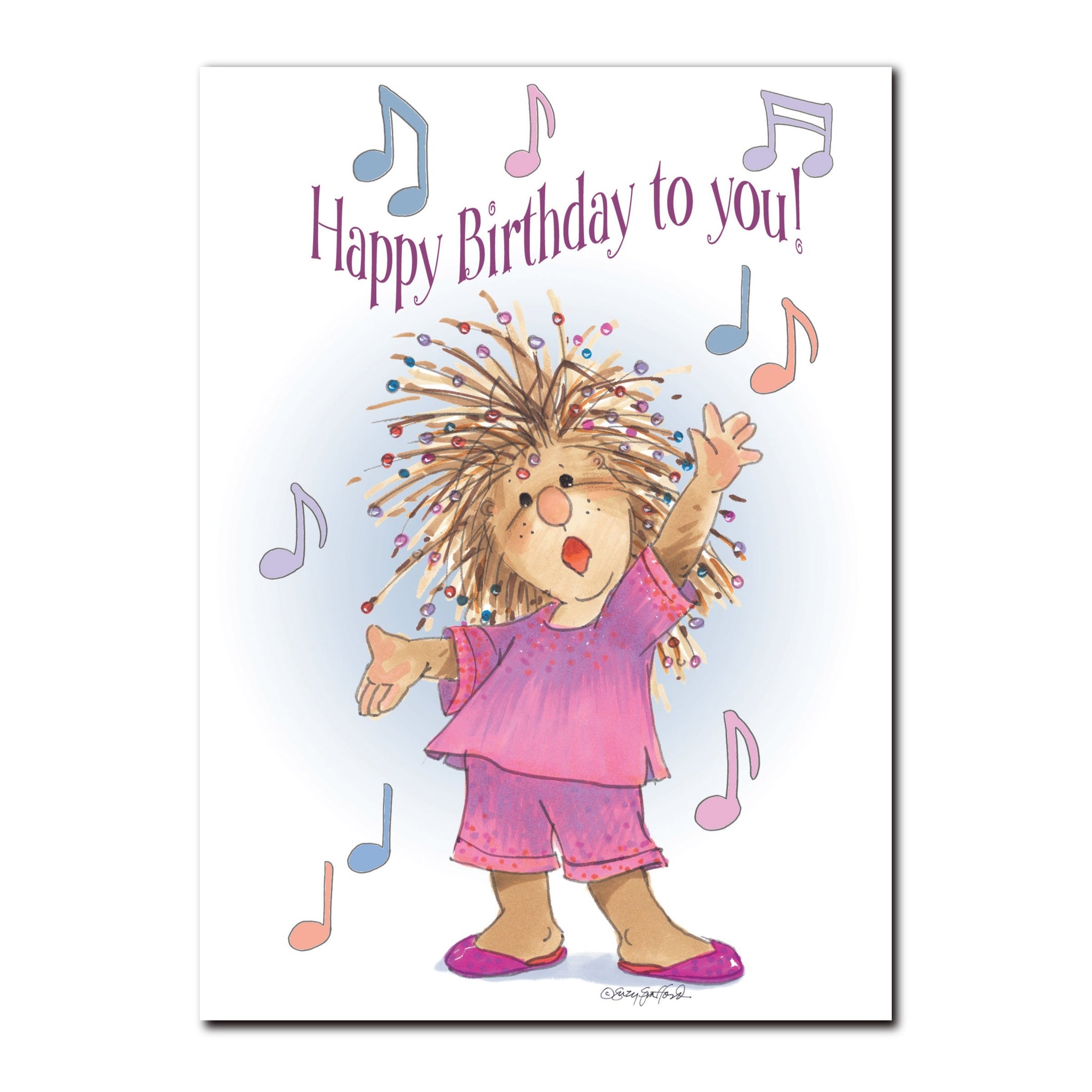 Penelope Singing Birthday Greeting Card - Suzy's Zoo Store