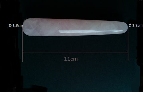 Brazilian Rose Quartz Acupressure Massage Stick Grade A++++