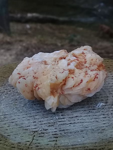 Vanadinite from Peru on White Barite Grade A ++++