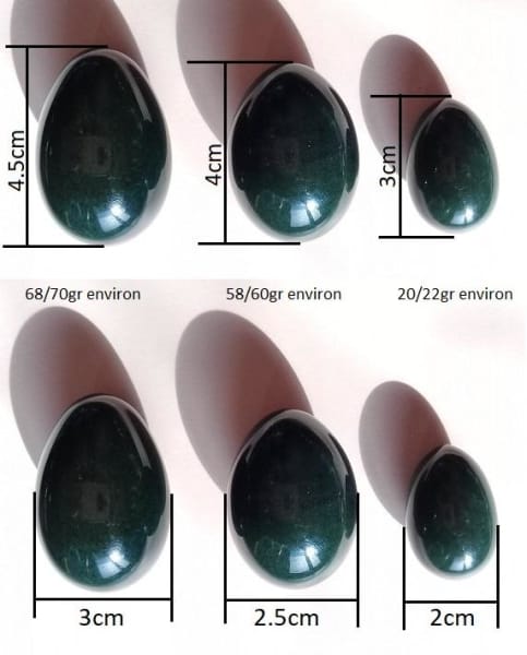 Tantra-Yoni-Ei aus Nephrit-Jade aus Burma, Güteklasse A++++, großes Modell