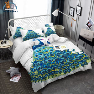 peacock bedding