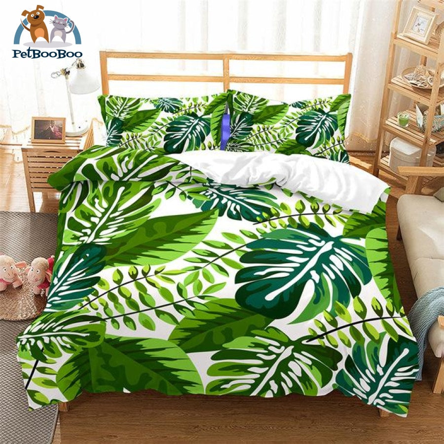 Tropical Greens Bedding Duvet Cover Set