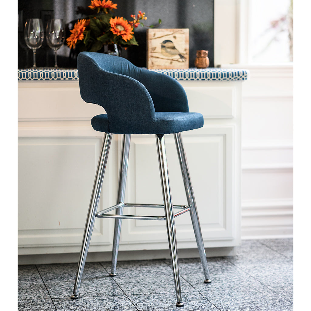 fabric bar stools 30 inch