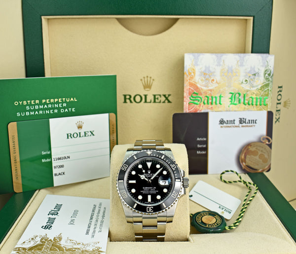 Rolex Submariner 40mm 116610LN Mens Stainless Steel Watch “Hulk” Custo –  Juell Time