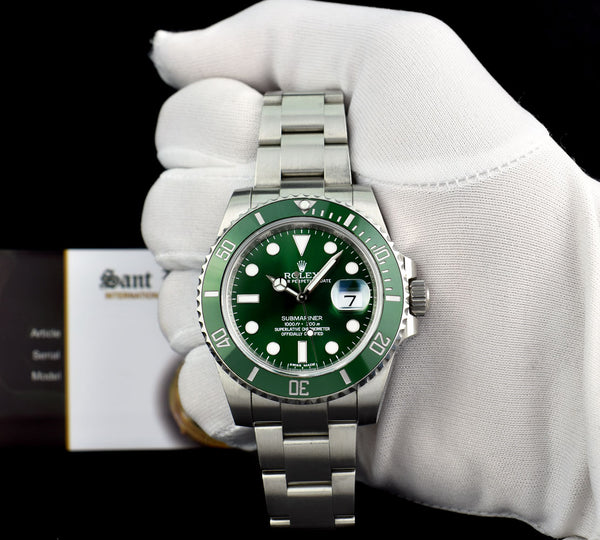 Rolex Submariner Hulk Model 116610LV Green Stainless Steel 40 mm Watch (2017)