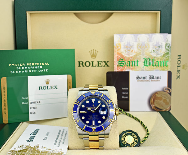 ROLEX 18CT GOLD SUBMARINER 41mm CASE SIZE MODEL 126618LB - Carr Watches