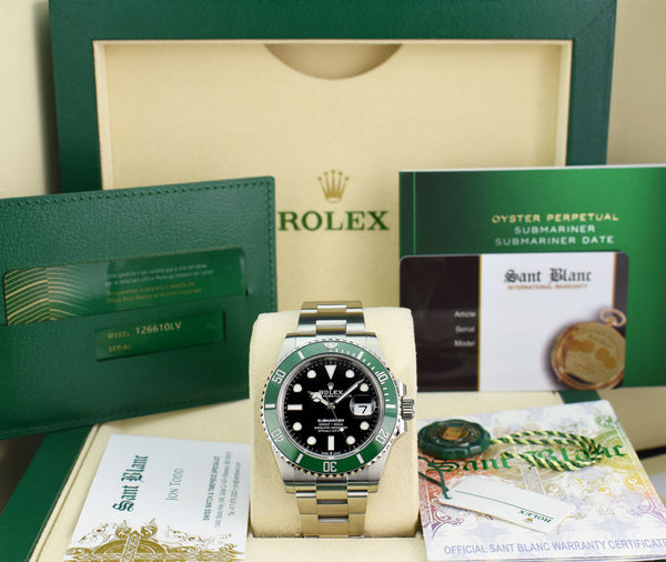 UNPOLISHED Rolex Submariner Date Hulk Stainless Green 40mm Watch 11661