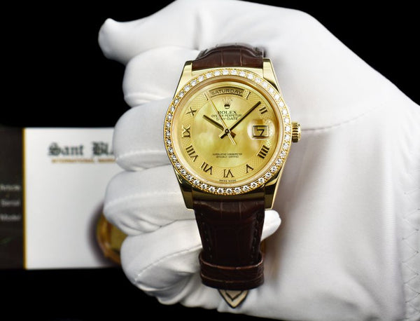 New Style, Diamond Gold Rolex Watch For Men, 36Mm