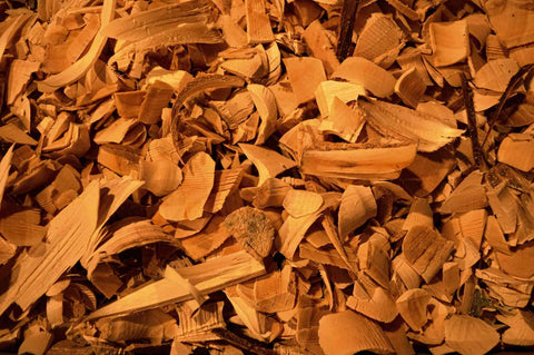 A pile of sandalwood chips
