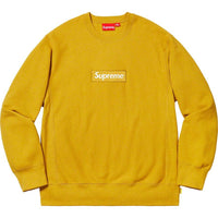 Supreme Box Logo Crewneck (Brown) Heavyweight crossgrain brushed