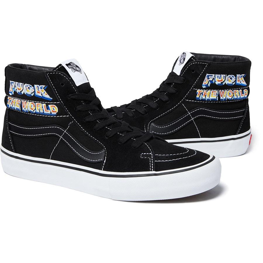 Buy Supreme®/ Vans® Hole Punch Denim Sk8-Hi Pro (Black) Online