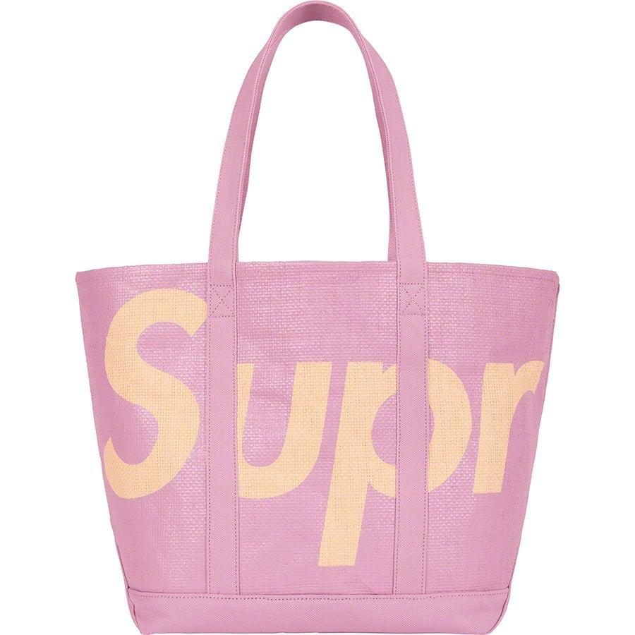 raffia tote bag supreme