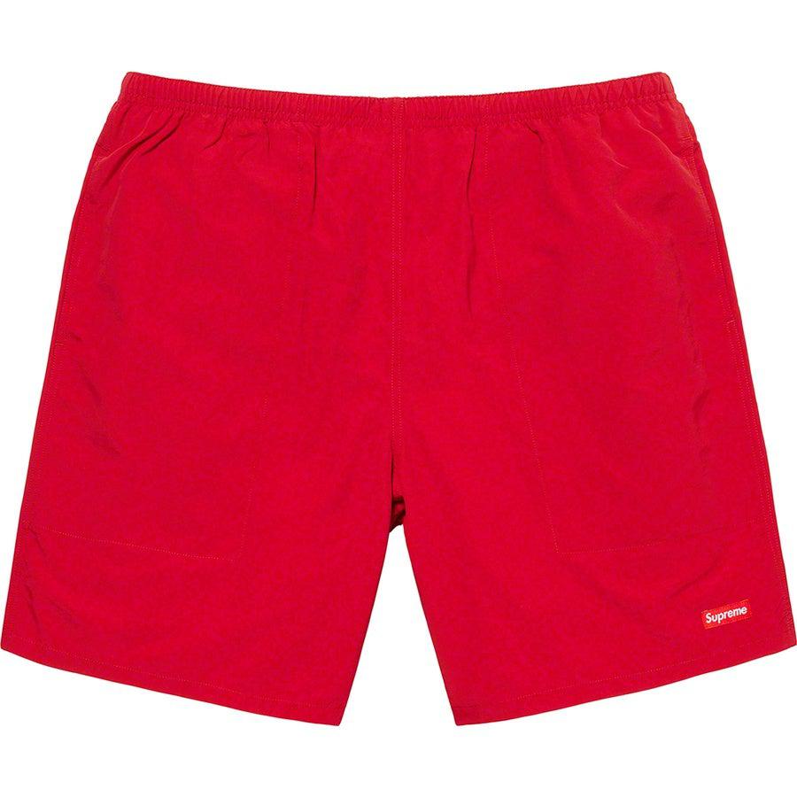 red supreme shorts