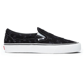 Buy Supreme®/ Vans® Hole Punch Denim Slip-On Pro (Black) Online