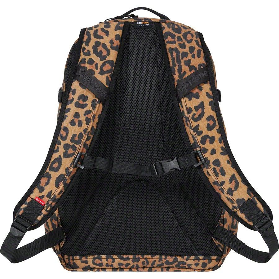 supreme leopard backpack