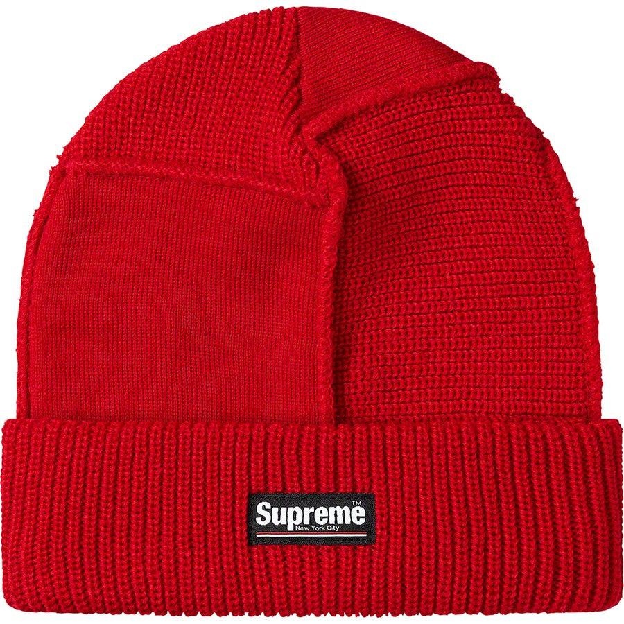 supreme beanie black and red