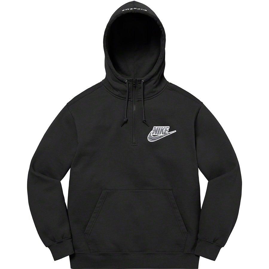 Papúa Nueva Guinea Óptima Que pasa Supreme®/Nike® Half Zip Hooded Sweatshirt (Black) - Waves Never Die