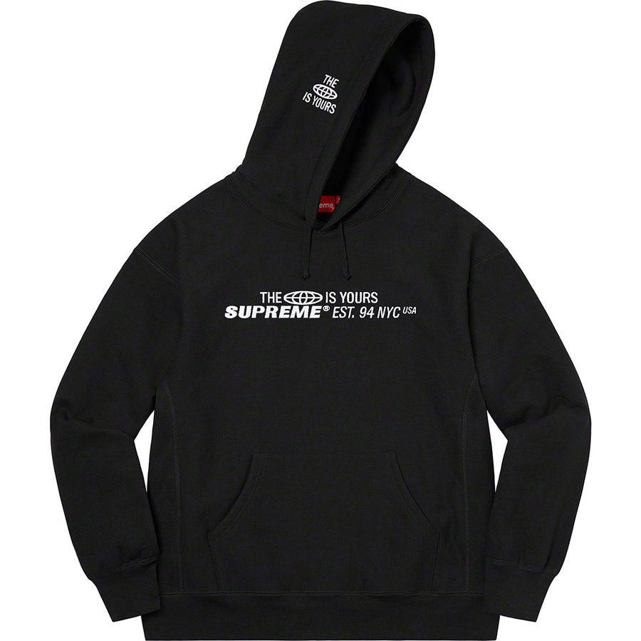 supreme hoodie the world is yours