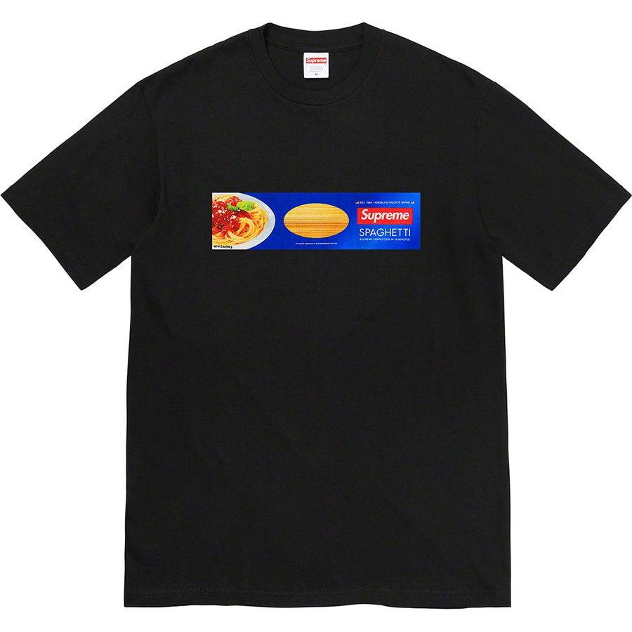 black and orange supreme shirt