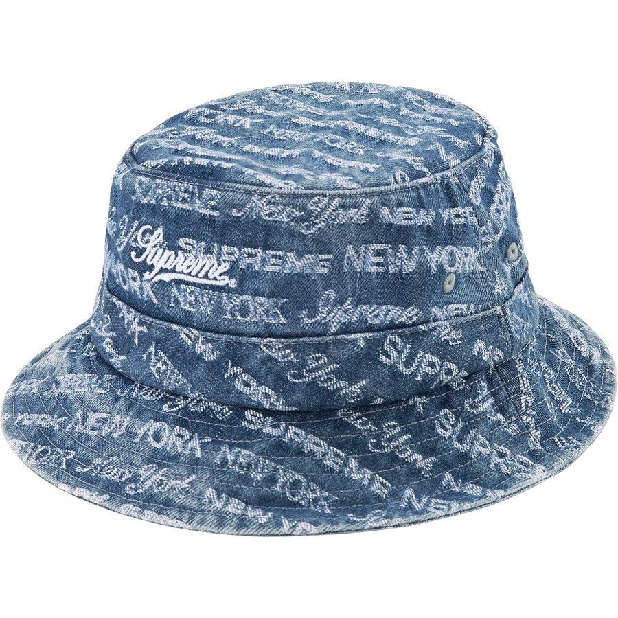 高質 Supreme Multi Jacquard Denim Crusher デニム ハット 【supreme