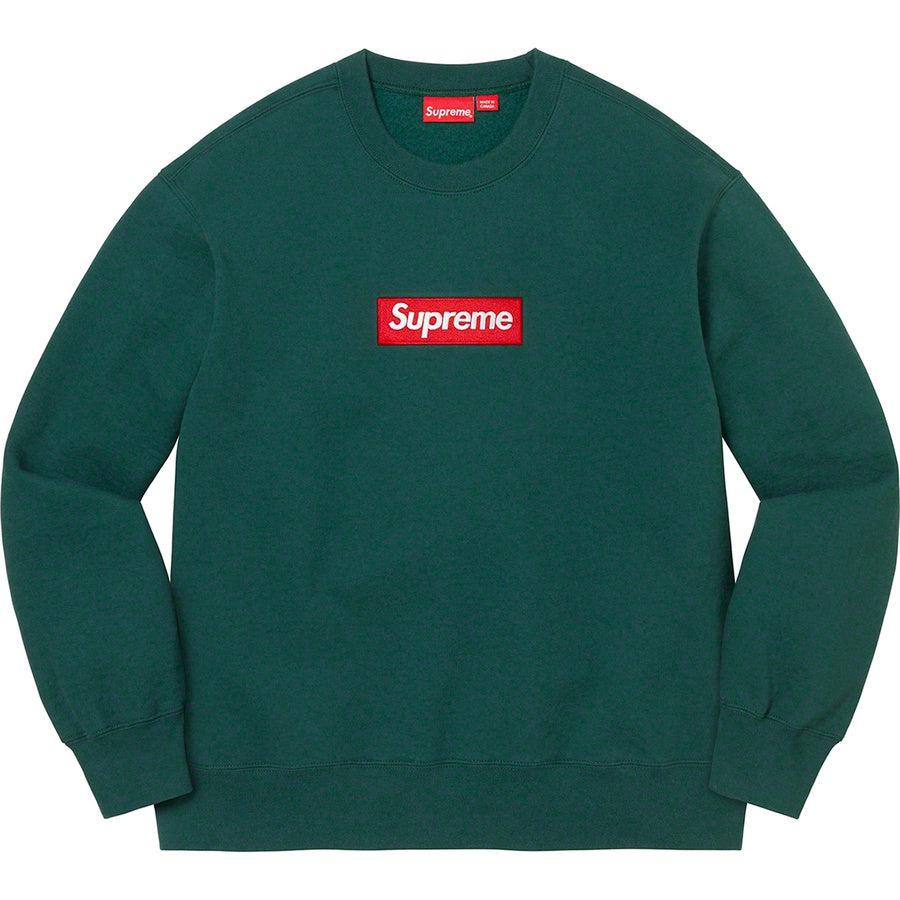 Buy Supreme Box Logo Crewneck (Brown) Online - Waves Never Die