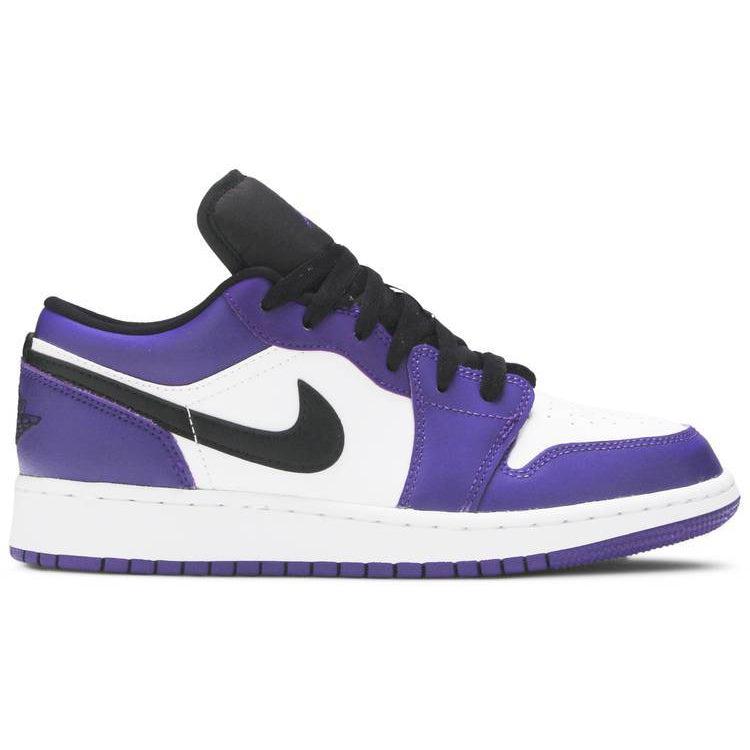 court purple black white jordan 1