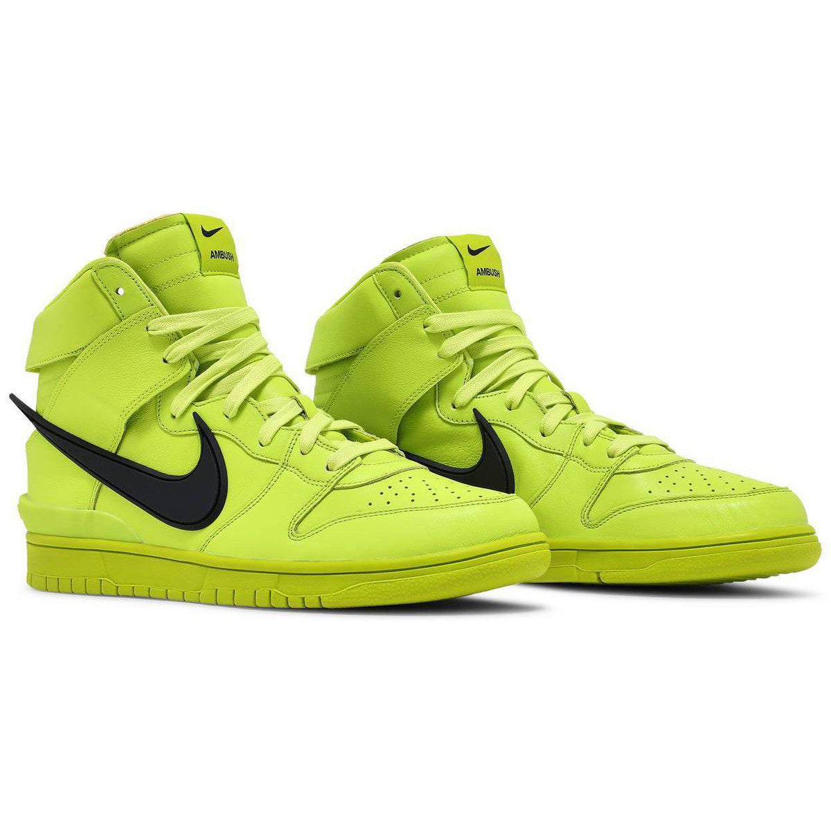 nike dunk high ambush flash lime mens