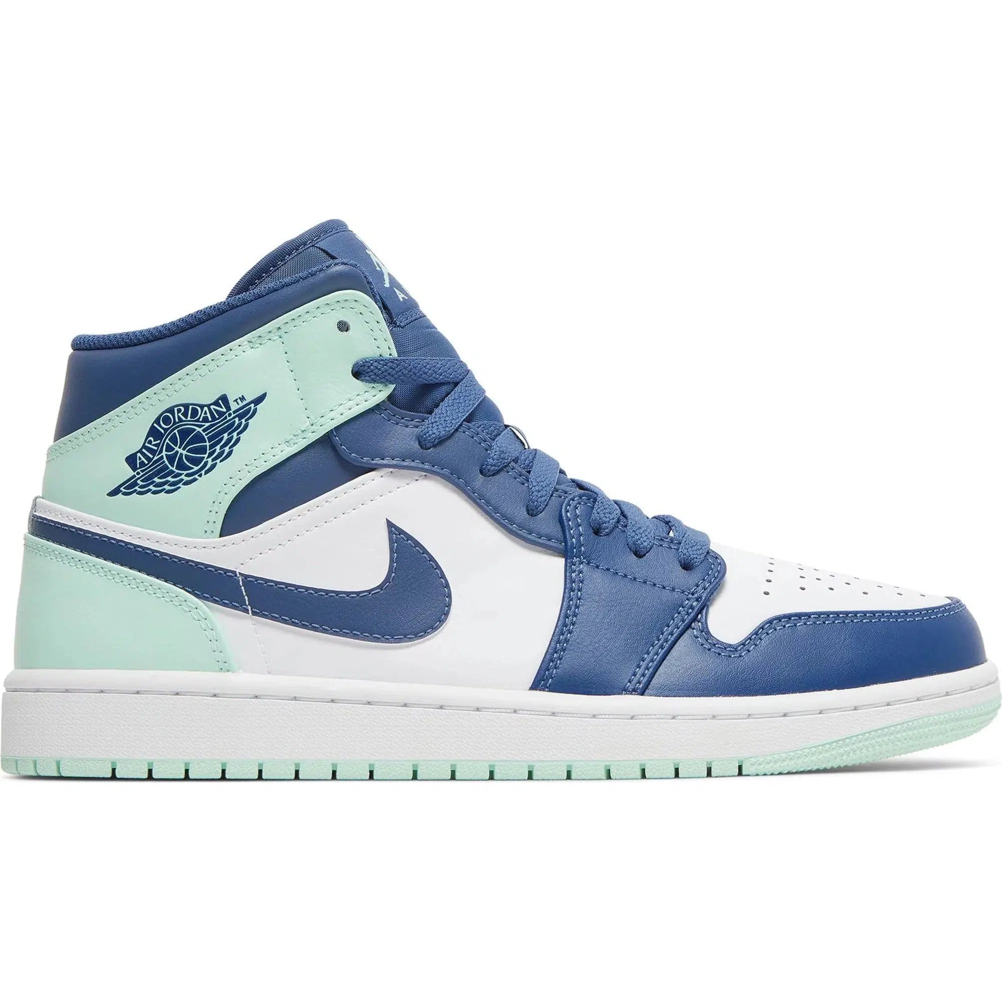 blue and white jordan 1 mids