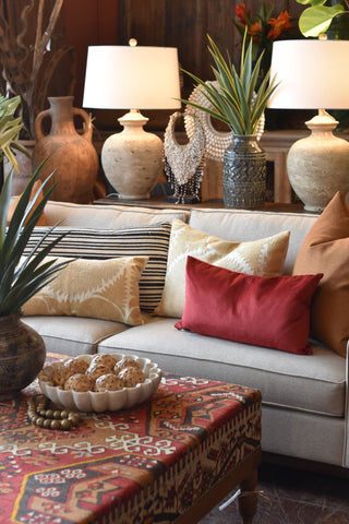 Neutral Couch Decorating Ideas | Styling a Neutral Sofa | TDL