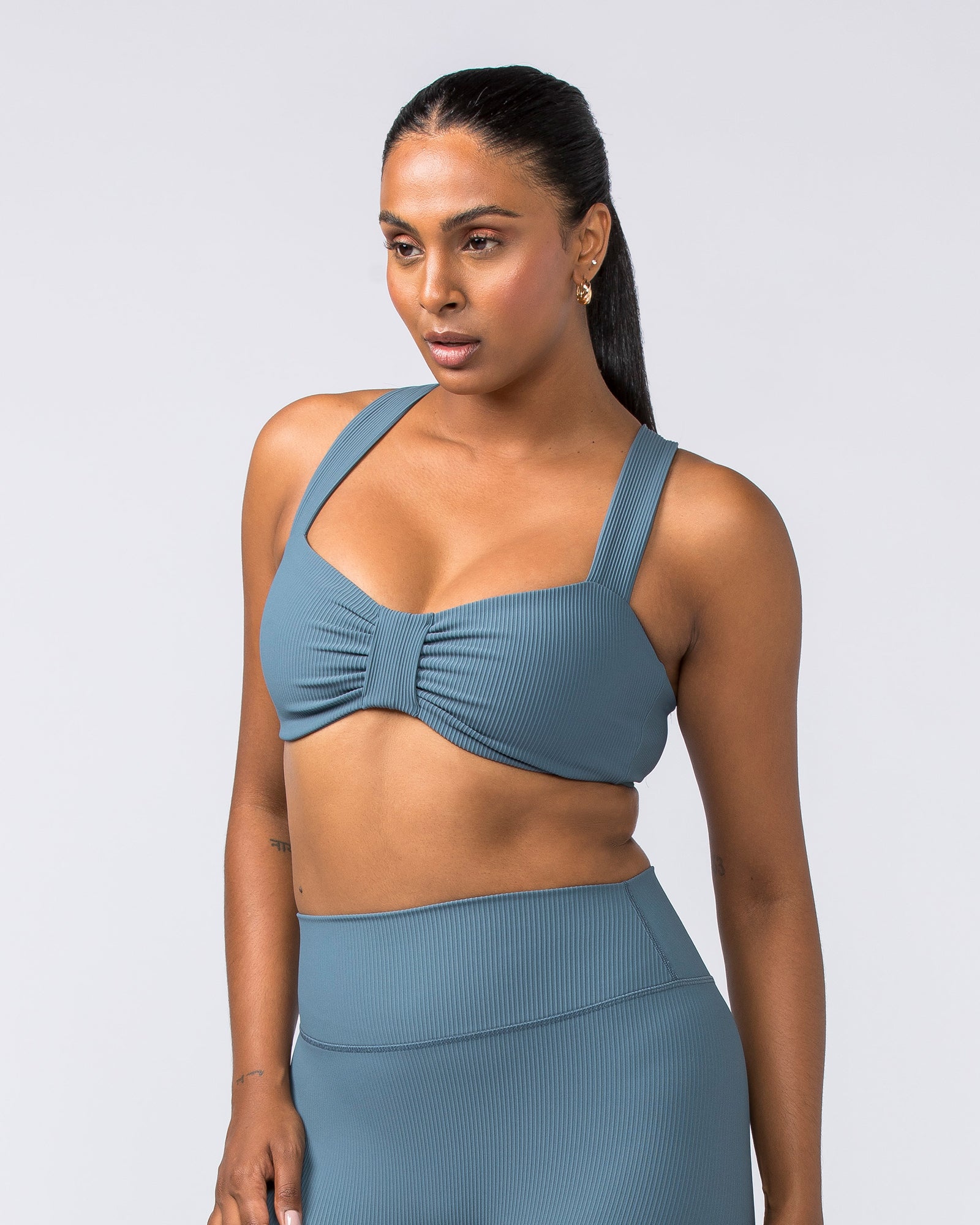 Lush Rib Bralette - Tidepool