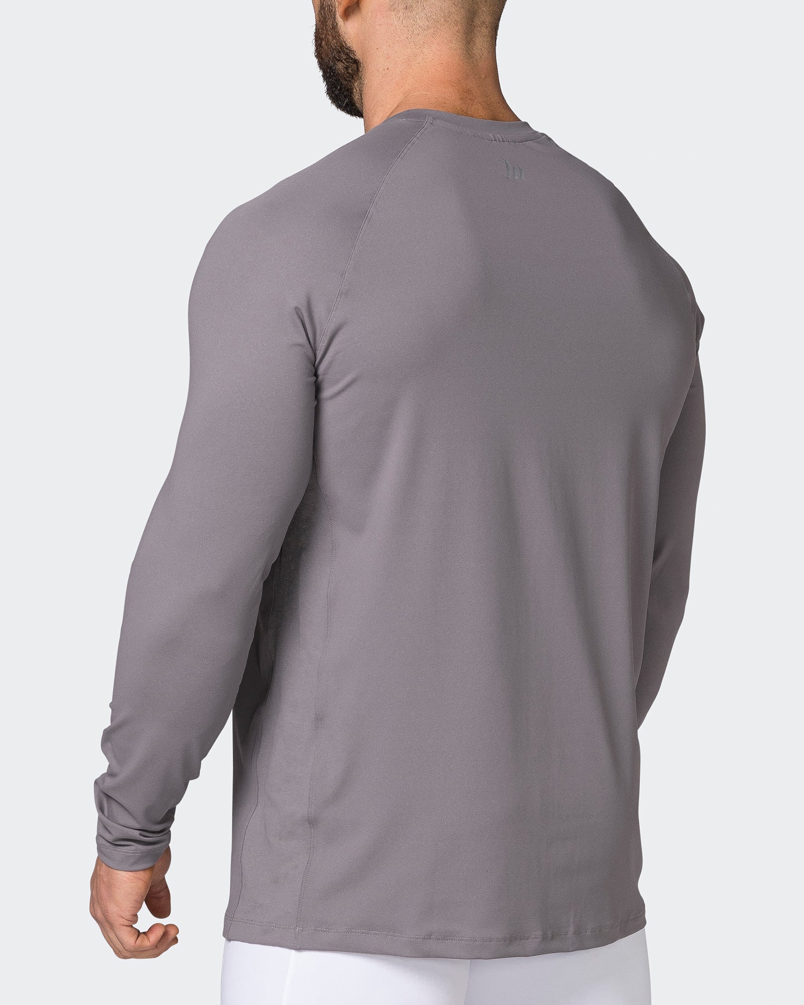 Reflective Long Sleeve Top - Pearl Grey