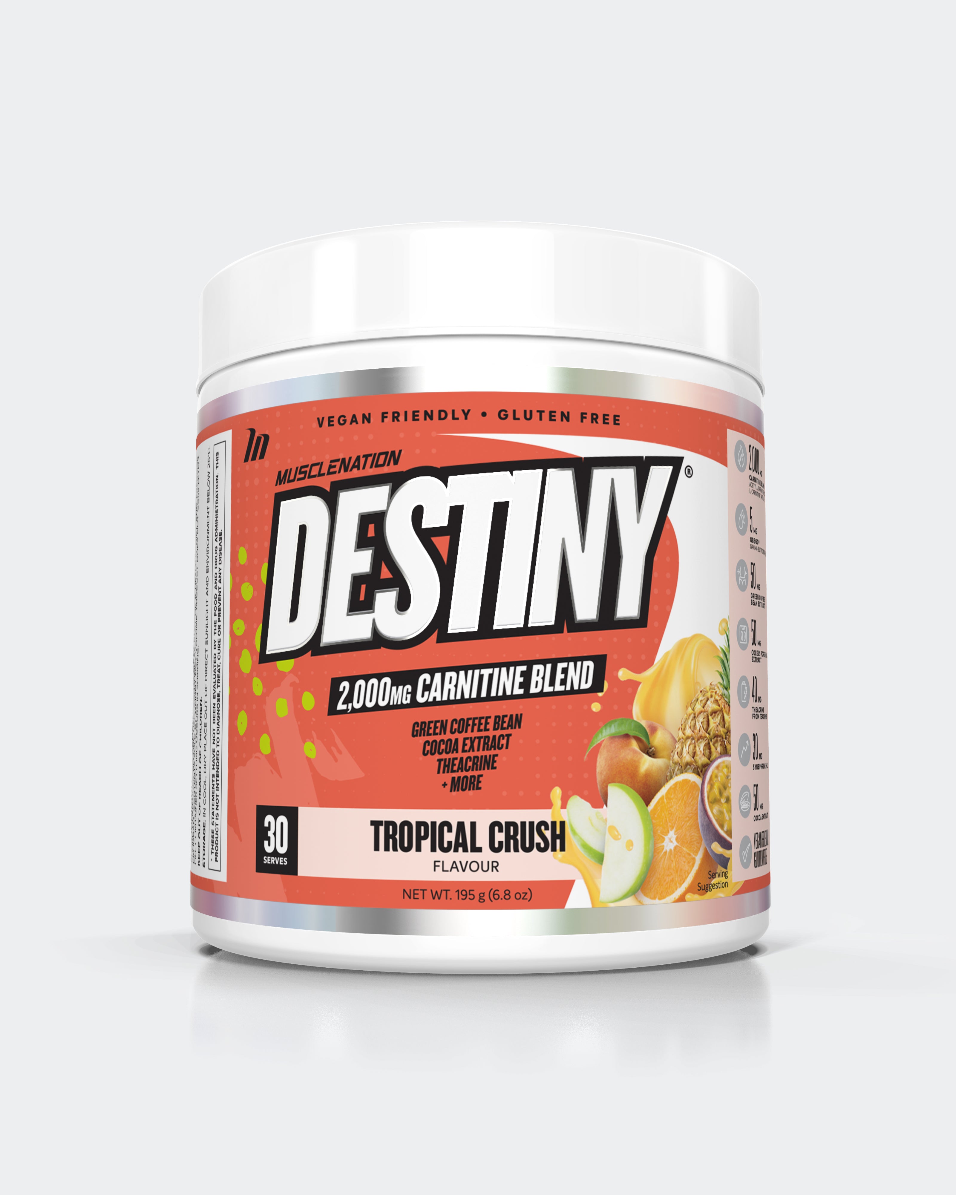 DESTINY Pre Workout Burn - Tropical Crush - 30 serves