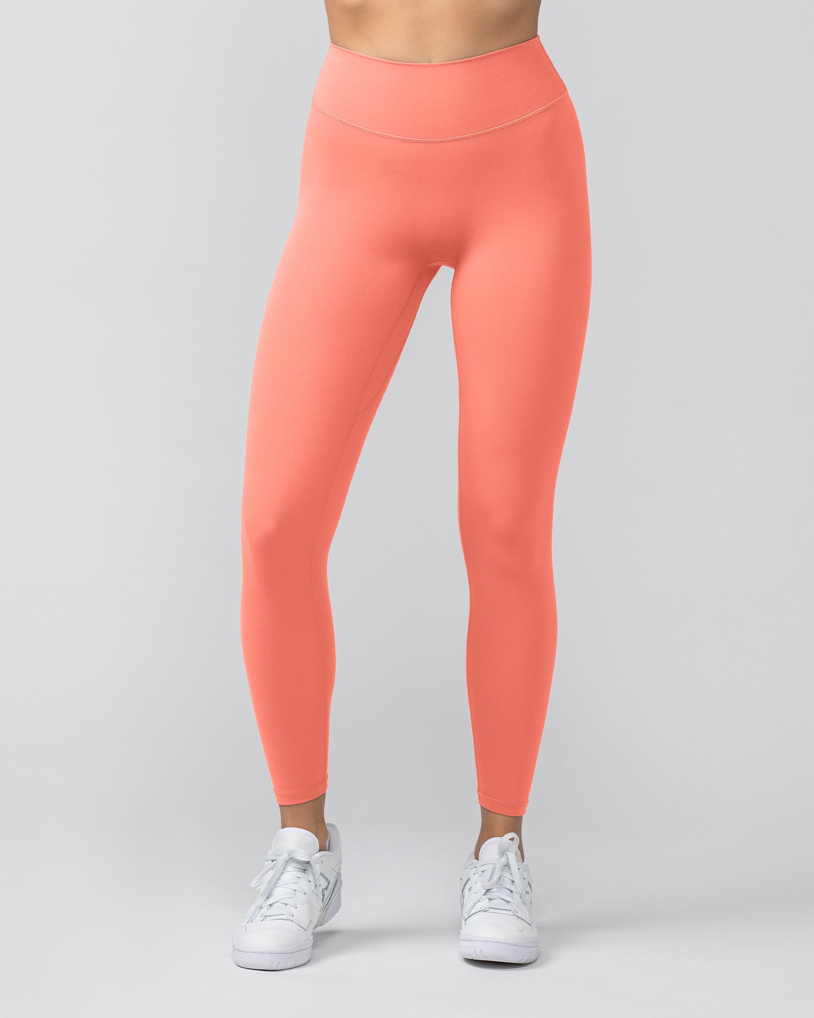 Liberty Zero Rise Ankle Length Leggings - Peach Pink