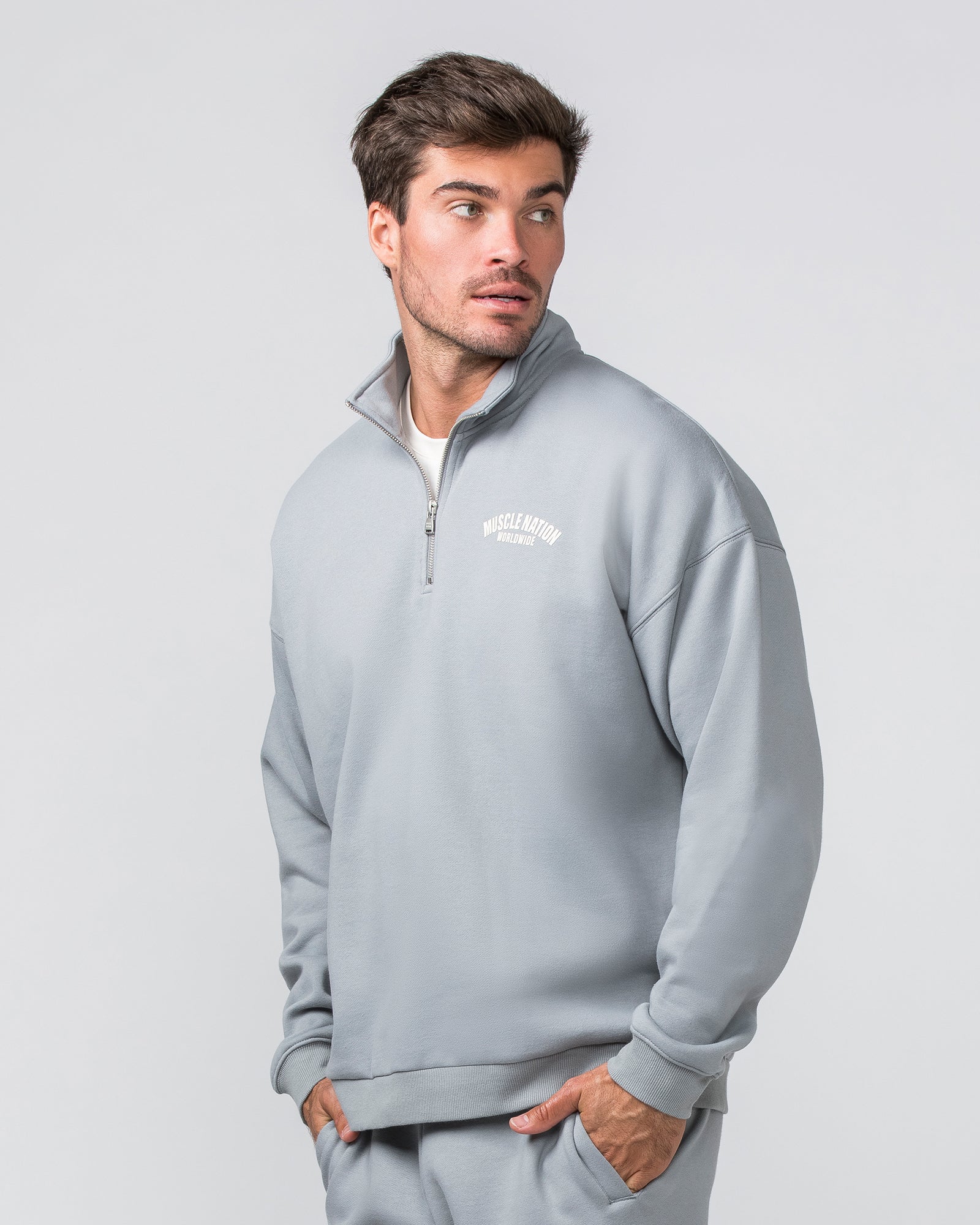 Classic Quarter Zip  - Jet Grey