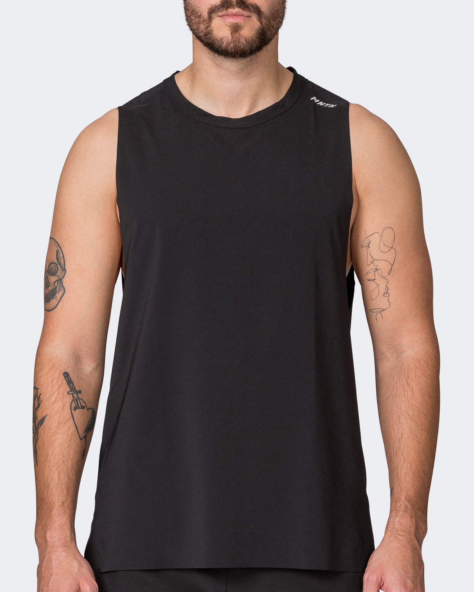 Replay Laser Cut Tank - Black