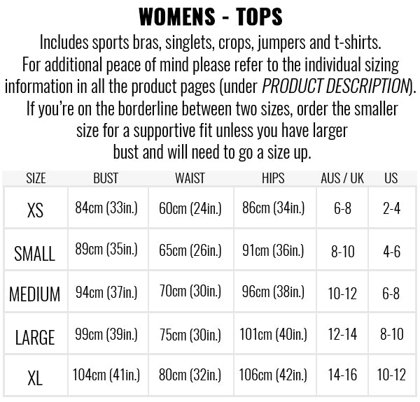 Lululemon Sports Bra Size Chart