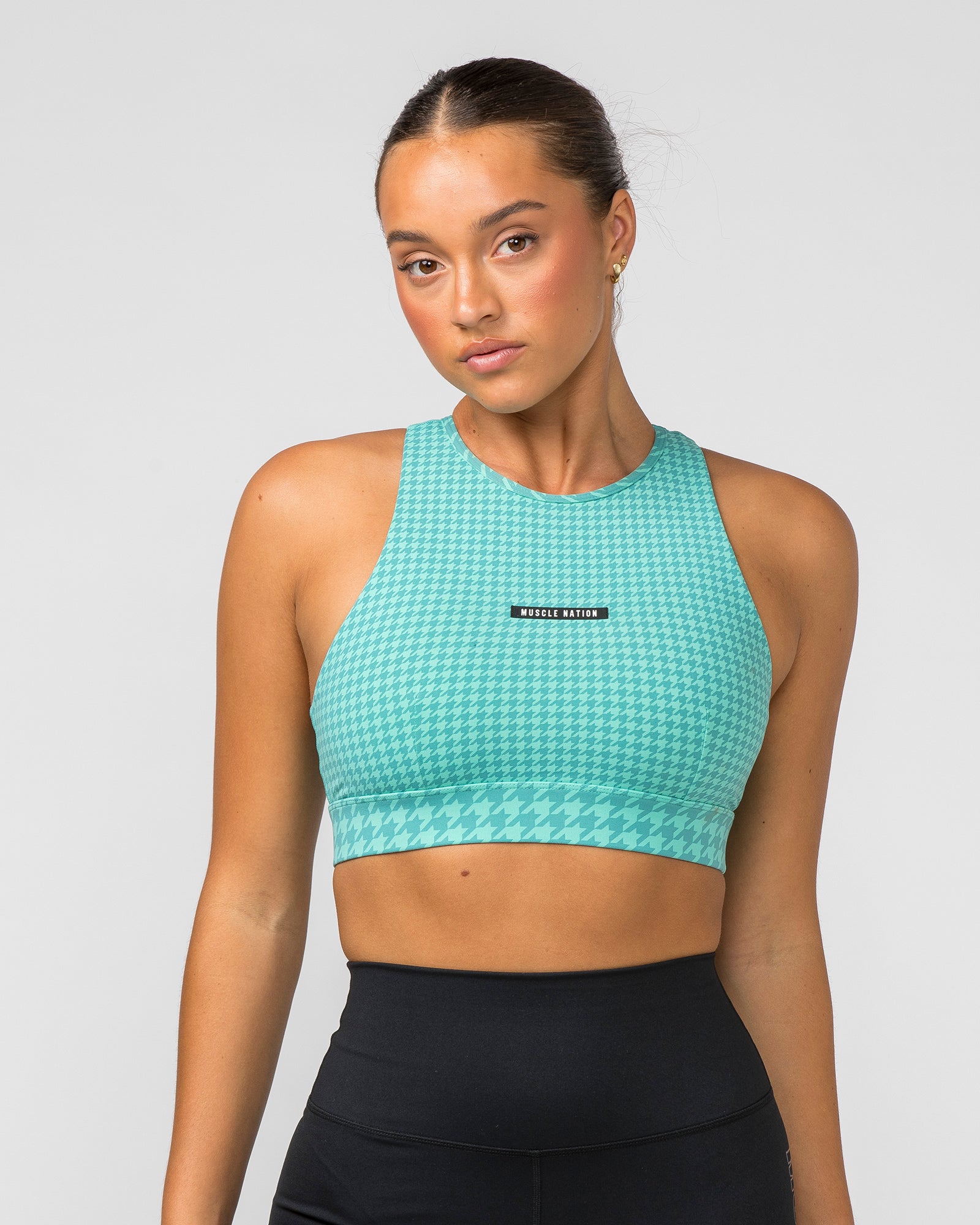 Step Up Bra - Cascade Houndstooth Print